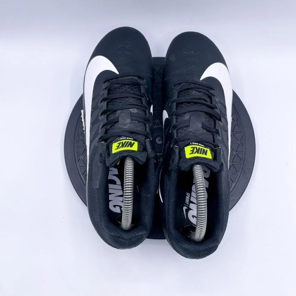 Nike Shoes Mens 9.5 Zoom Rival S 9 Track Spikes Sneakers 907564-017 Black White
